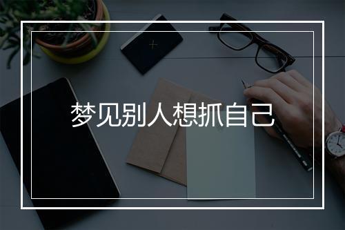 梦见别人想抓自己