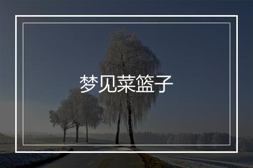 梦见菜篮子