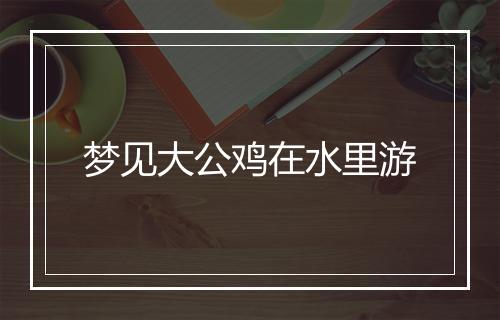 梦见大公鸡在水里游