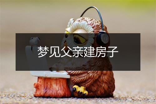 梦见父亲建房子