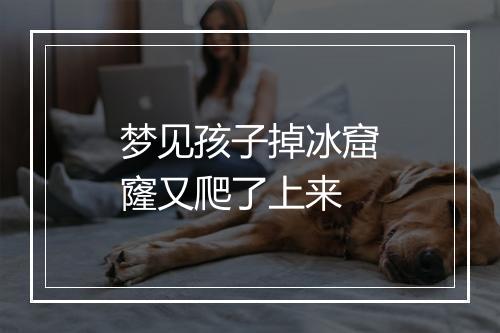 梦见孩子掉冰窟窿又爬了上来