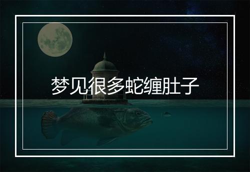 梦见很多蛇缠肚子