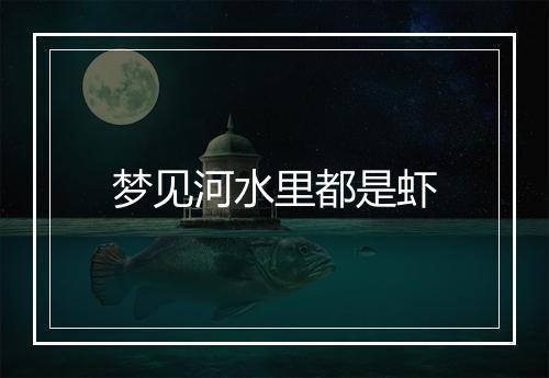 梦见河水里都是虾