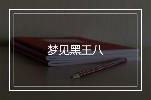 梦见黑王八