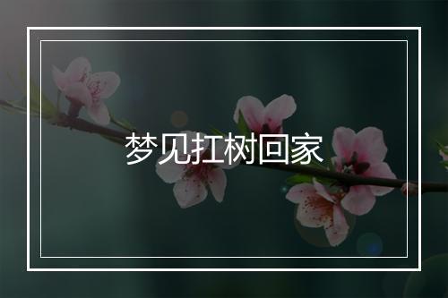 梦见扛树回家