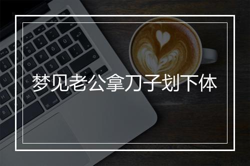 梦见老公拿刀子划下体