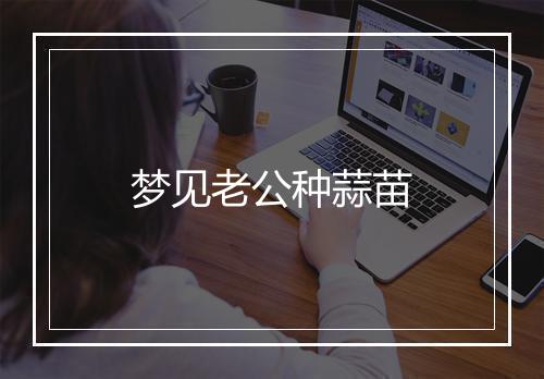 梦见老公种蒜苗