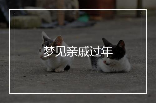 梦见亲戚过年