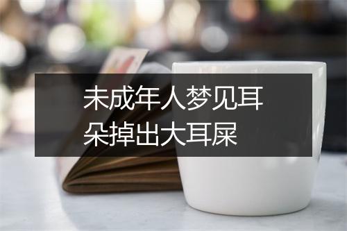 未成年人梦见耳朵掉出大耳屎