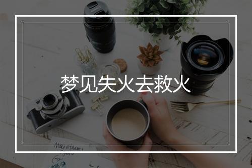 梦见失火去救火