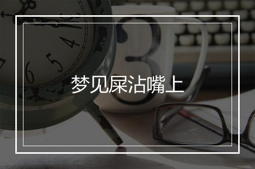 梦见屎沾嘴上