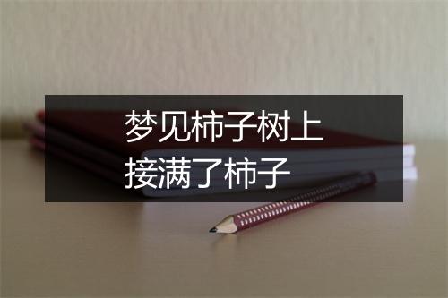 梦见柿子树上接满了柿子