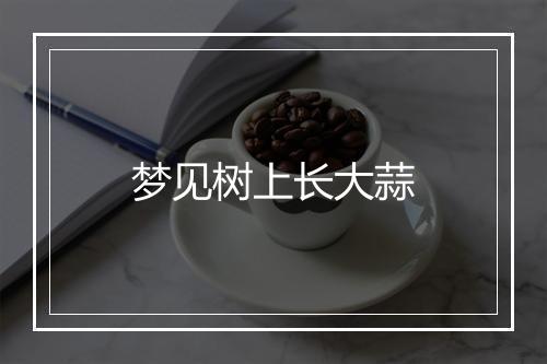 梦见树上长大蒜