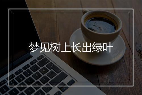 梦见树上长出绿叶