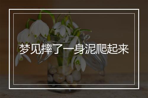 梦见摔了一身泥爬起来