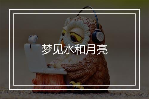 梦见水和月亮