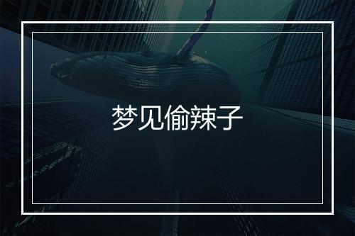 梦见偷辣子