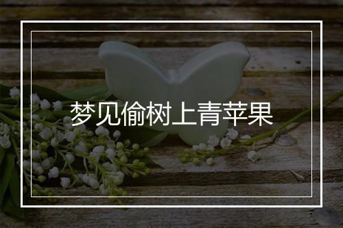 梦见偷树上青苹果