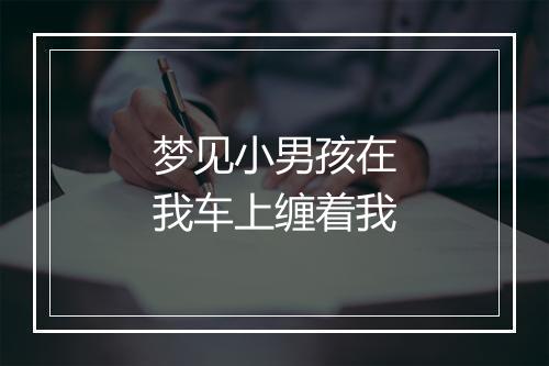 梦见小男孩在我车上缠着我