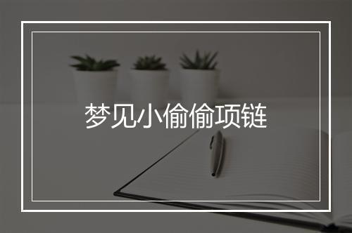 梦见小偷偷项链