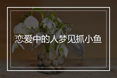 恋爱中的人梦见抓小鱼