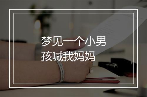 梦见一个小男孩喊我妈妈