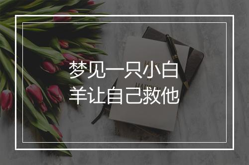 梦见一只小白羊让自己救他