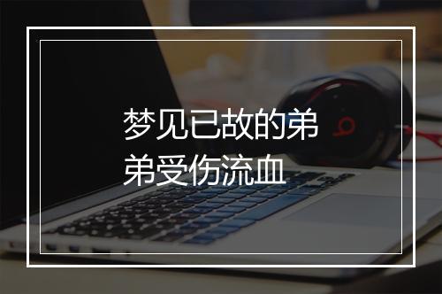 梦见已故的弟弟受伤流血