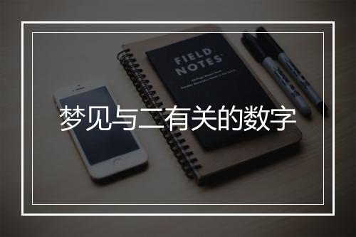 梦见与二有关的数字