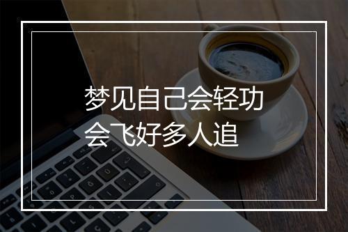 梦见自己会轻功会飞好多人追