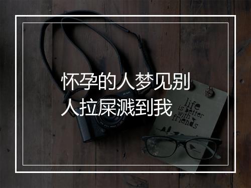 怀孕的人梦见别人拉屎溅到我