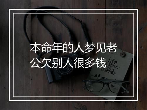 本命年的人梦见老公欠别人很多钱