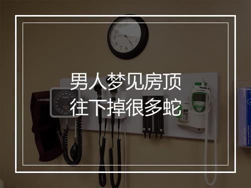 男人梦见房顶往下掉很多蛇