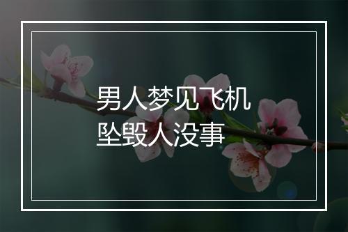 男人梦见飞机坠毁人没事