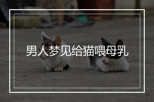 男人梦见给猫喂母乳