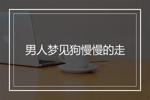 男人梦见狗慢慢的走