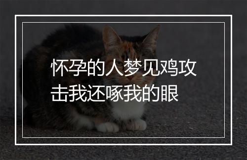 怀孕的人梦见鸡攻击我还啄我的眼