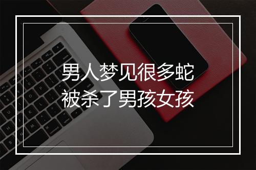 男人梦见很多蛇被杀了男孩女孩