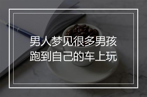 男人梦见很多男孩跑到自己的车上玩