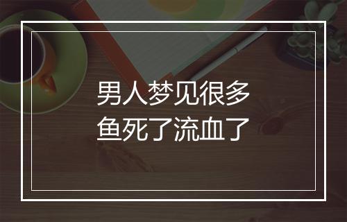 男人梦见很多鱼死了流血了