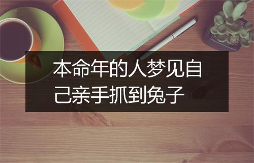 本命年的人梦见自己亲手抓到兔子