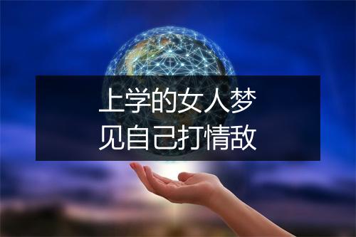 上学的女人梦见自己打情敌