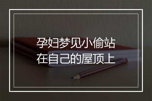 孕妇梦见小偷站在自己的屋顶上