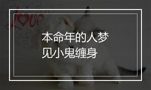 本命年的人梦见小鬼缠身