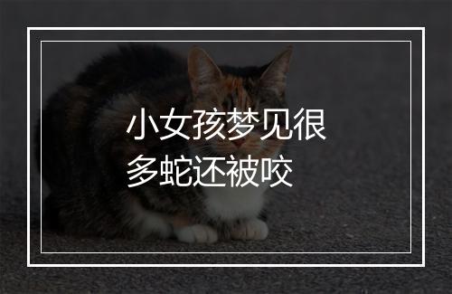 小女孩梦见很多蛇还被咬