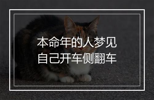 本命年的人梦见自己开车侧翻车