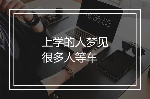 上学的人梦见很多人等车