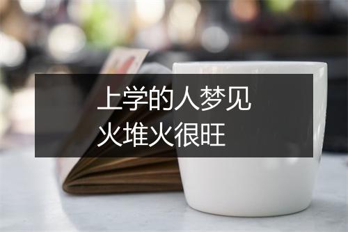 上学的人梦见火堆火很旺