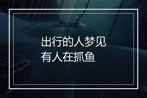 出行的人梦见有人在抓鱼