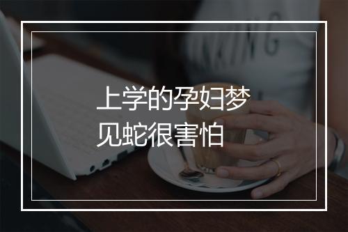 上学的孕妇梦见蛇很害怕